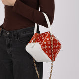 Louis Vuitton Terracotta Velvet Monogram Match Square Bag