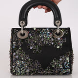 Ultra-Rare Dior Mini Lady Satin Beaded 2016