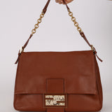 Rare Fendi Calfskin Large Mamma Forever Baguette with Watersnake