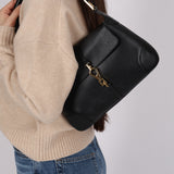 Gucci Black Leather Bamboo Jackie-O