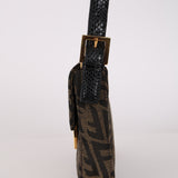 Fendi x Sarah Coleman Vertigo Zucca Baguette Bag with Watersnake