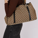 Gucci Large Twin Tote GG Canvas