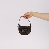 Fendi Zucca Mini Croissant Pochette