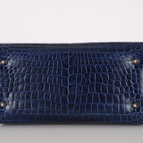 Ultra-Rare Dior Medium Lady Blue Navy Crocodile 2016