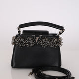 Limited Edition Louis Vuitton Leather Crystal Beaded Capucines BB