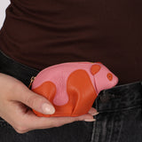 Loewe Bicolor Leather Panda Coin Pouch