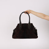 Fendi Zucca Ponyhair Harako Chef de Jour Tote