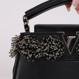 Limited Edition Louis Vuitton Leather Crystal Beaded Capucines BB