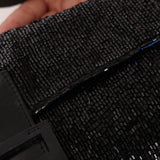 Fendi Baguette Black Satin Beaded SHW