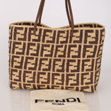 Fendi Roll Large FF Raffia Crochet Shopper