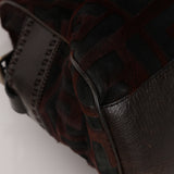 Fendi Zucca Ponyhair Harako Chef de Jour Tote