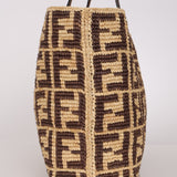 Fendi Roll Large FF Raffia Crochet Shopper