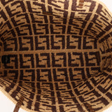 Fendi Roll Large FF Raffia Crochet Shopper