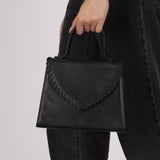 Yves Saint Laurent Whipstitch Flap Top Handle Bag