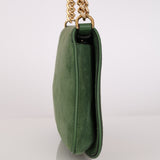 Gucci Blondie 2 Way Shoulder Bag Green Suede