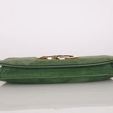 Gucci Blondie 2 Way Shoulder Bag Green Suede