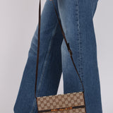 Gucci Canvas Bamboo Bar Wallet on Strap