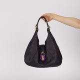 Loewe Purple Calle Padlock Hobo