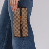 Gucci Canvas Bamboo Bar Wallet on Strap