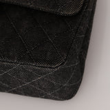 Rare Chanel 1997 Denim Classic Small Flap Bag 24K GP