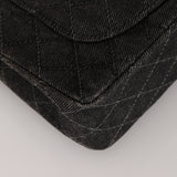Rare Chanel 1997 Denim Classic Small Flap Bag 24K GP