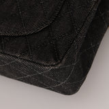 Rare Chanel 1997 Denim Classic Small Flap Bag 24K GP