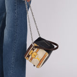 Limited Edition Louis Vuitton Damier Canvas Time Trunk Square Bag