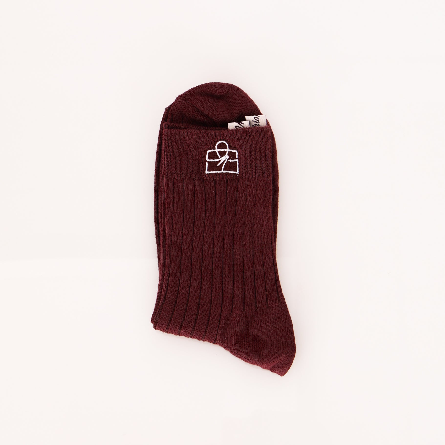 Limited Edition FashioNica Dark Cherry Crew Socks