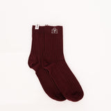 Limited Edition FashioNica Dark Cherry Crew Socks