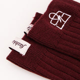 Limited Edition FashioNica Dark Cherry Crew Socks
