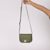 Loewe Green Goya Accordion Shoulder Bag