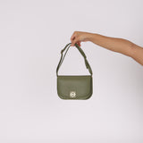 Loewe Green Goya Accordion Shoulder Bag