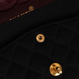 Chanel 1997 Black Jersey Reissue Chain Double Flap Bag