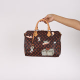 Limited Edition Louis Vuitton Speedy Bandouliere 30 Grace Coddington Catogram Canvas