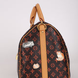 Limited Edition Louis Vuitton Speedy Bandouliere 30 Grace Coddington Catogram Canvas