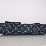 Ultra-Rare Louis Vuitton 2005 Denim Monogram Alligator Sac Fermoir GM