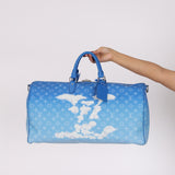 Limited Edition Louis Vuitton Keepall Bandouliere 50 Monogram Clouds 2020