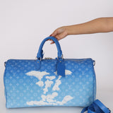 Limited Edition Louis Vuitton Keepall Bandouliere 50 Monogram Clouds 2020