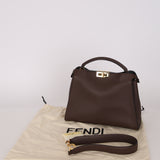 Fendi Leather Large Moresco Malachite Peekaboo