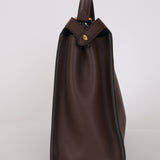 Fendi Leather Large Moresco Malachite Peekaboo