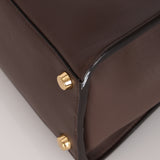 Fendi Leather Large Moresco Malachite Peekaboo