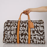 Limited Edition Louis Vuitton x Stephen Sprouse 2001 Graffiti Monogram Keepall 50