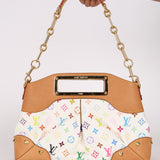 Limited Edition Louis Vuitton x Takashi Murakami Judy MM Blanc Multicolor Monogram
