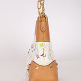 Limited Edition Louis Vuitton x Takashi Murakami Judy MM Blanc Multicolor Monogram