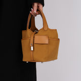 Hermès 2021 Sesame Toile Goeland and Swift Cargo Picotin 18 PHW