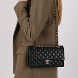 Chanel 2014 Lambskin Medium Classic Double Flap GHW