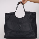 Saint Laurent Medium Navy Cabas Belle de Jour Cabas Tote
