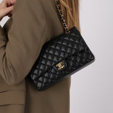 Chanel 2014 Lambskin Medium Classic Double Flap GHW