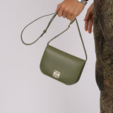 Loewe Green Goya Accordion Shoulder Bag