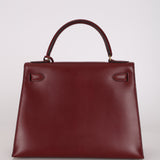 Hermès Kelly 28 Rouge H Box Sellier 1997 GHW